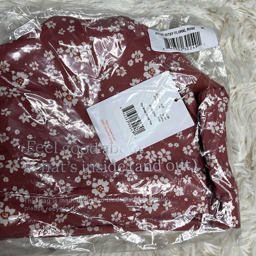 Andie Pink Floral Bikini Top - Picture 6 of 6